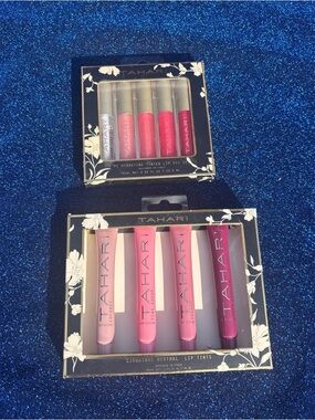 Tahari Lip Tint Duo Sets — Rose, Pink & Berry Shades